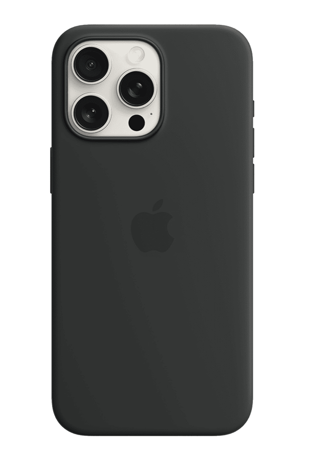 iPhone 15 Pro Max Silicone Case with MagSafe - Black